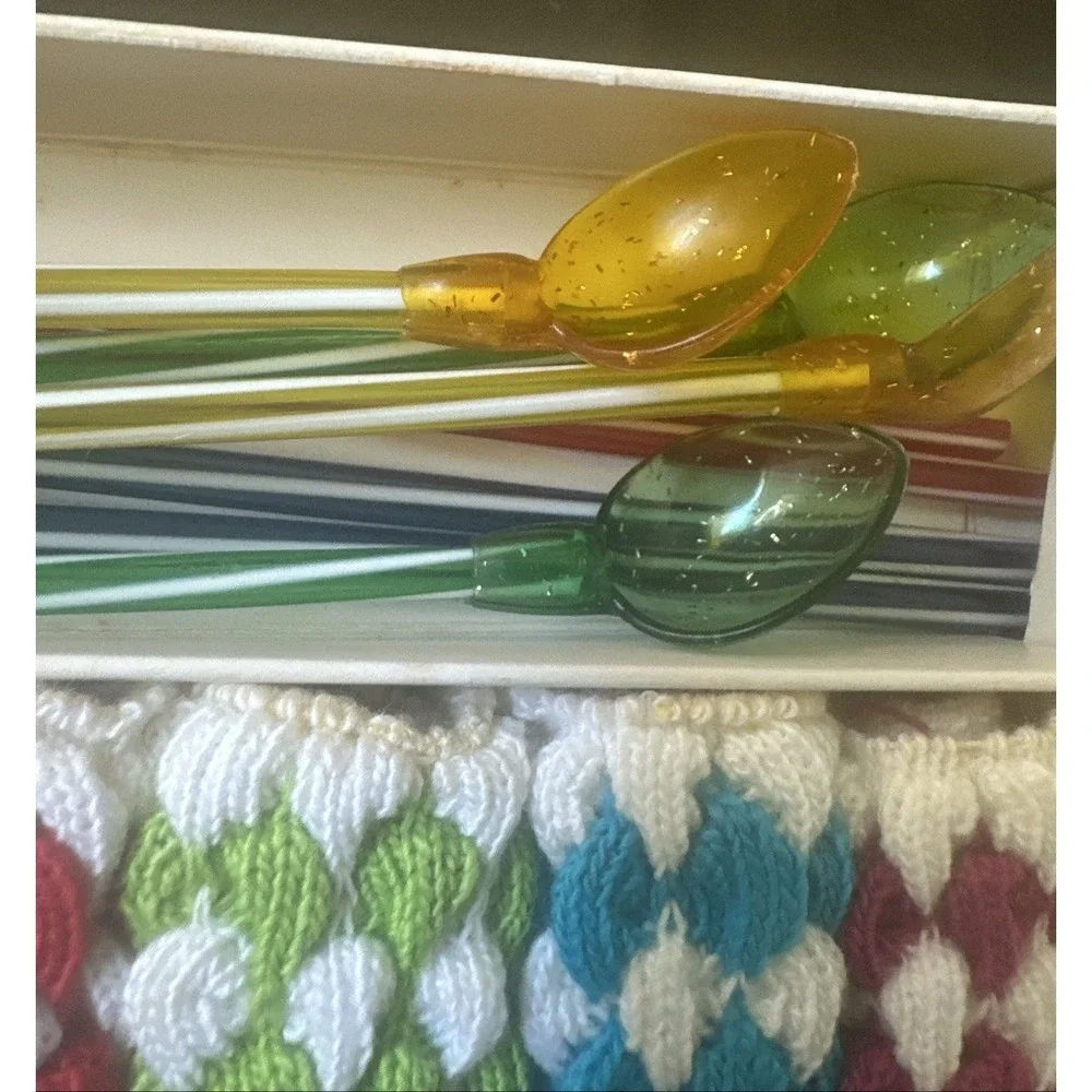 Vintage Party Set of Hi-Jacs 16 Piece Set Swizzle Sticks Drink Glass Sleeve Card